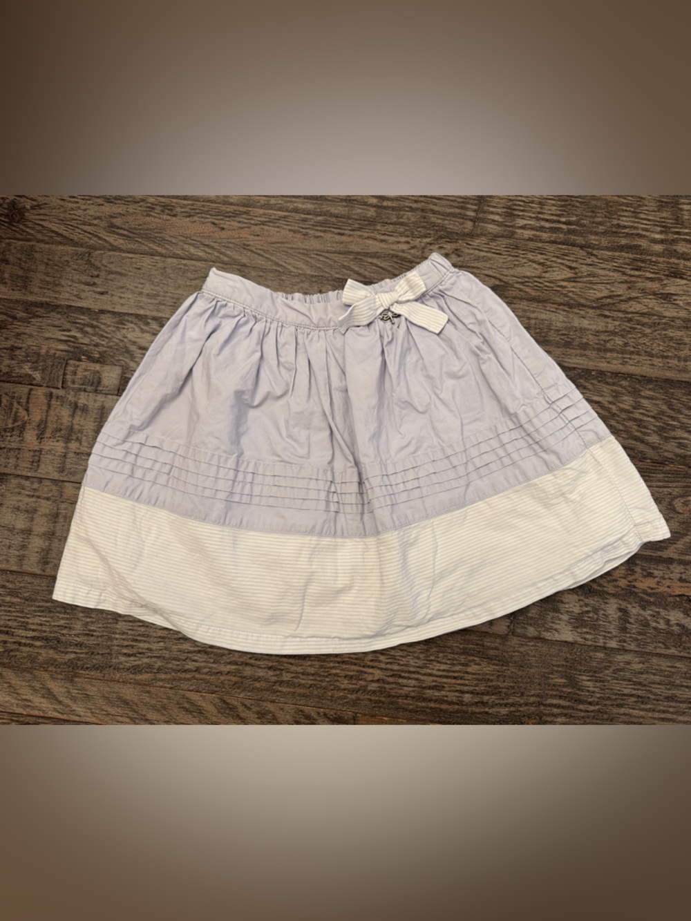 Sergent Major Girls' Cotton Skirt with Bow